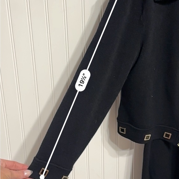 St John Marie Gray Halter embellished dress jacket *SET - Picture 10 of 12